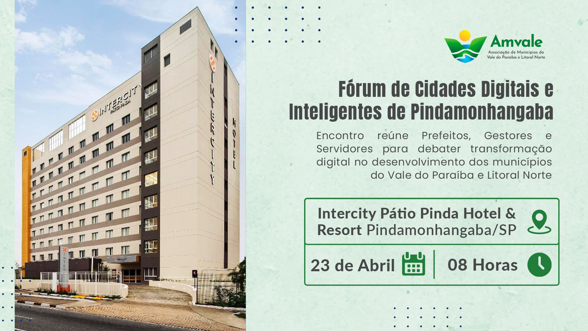 Amvale apoia Fórum de Cidades Digitais e Inteligentes de Pindamonhangaba