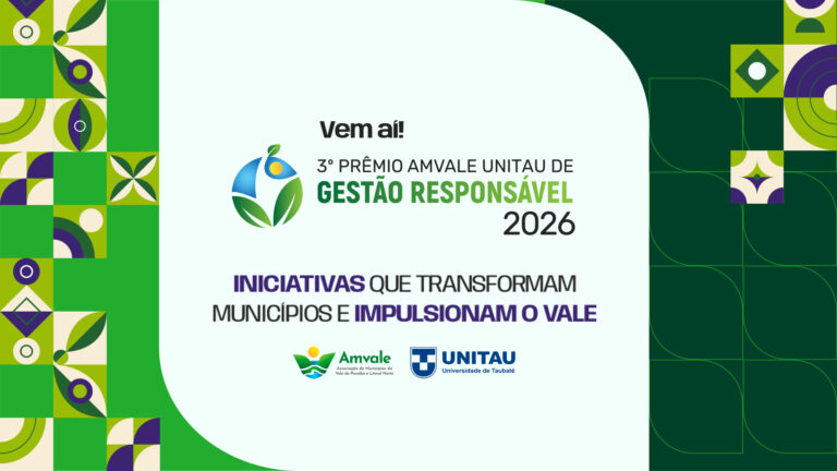 Leia mais sobre o artigo Vem aí o 3º Prêmio AMVALE UNITAU de Gestão Responsável 2026